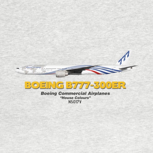 Boeing B777-300ER - Boeing "House Colours" by TheArtofFlying